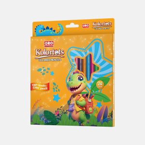 ORO Kolortots 24 Pcs Color Pencil Pack - Dino Edition
