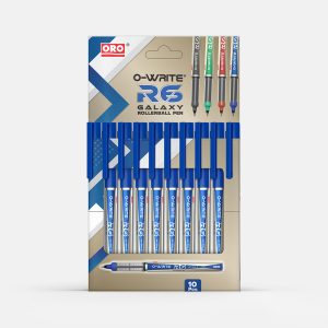 O-Write R6 Galaxy Rollerball Pen 0.6 (Pack of 10 Pcs)